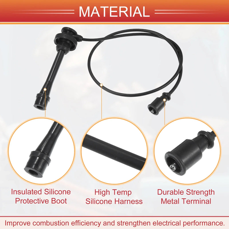 Mitsubishi Montero 3 x Spark Plug Wire Ignition Coil Cables