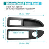 Dodge Avenger 2 x Front Left & Right Door Window Switch Bezels (2011-2014)