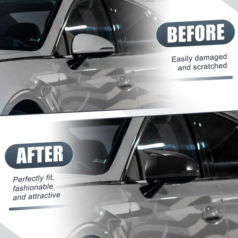 Hyundai Sonata Rearview Mirror Cover Overlay Gloss Black (2020-2023)