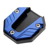 Motorcycle Blue Kickstand Extender Foot Side Stand Pad