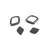 For Maserati Ghibli 13-21 Real Carbon Fiber Headrest Adjust Buttons Cover Trim