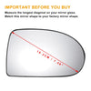 Jeep Compass Right Side Heated White Mirror Glass (2010-2016)