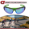 Motorcycle Riding Green Lens Black Green Frame PC UV400 Goggles