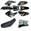 CRF70 150cc PIT PRO Dirt Bike BLACK Fairing Fender Guard Seat Fuel Tank