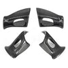 Hummer H2 Dry Real Carbon Fiber Interior Steering Wheel Button Cover (2003-2007)
