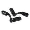 Harley 1 1/4" 32mm Black Angled Highway Foot Peg Mount