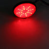 Motorcycle 2Pcs Red LED Round Bolt-On Motorcycle Reflector Tail Signal