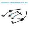 Holden Captiva 4 x ABS Speed Sensors (2007-2017)
