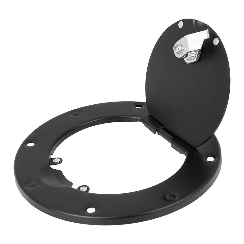 Jeep Wrangler Black Locking Gas Cap Fuel Filler Door Cover (1997-2006)