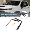 Chevrolet Silverado Mirror Cover Cap Set Black Carbon Fiber