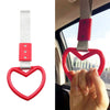 Train Bus Red Heart JDM Tsurikawa Ring Handle Strap