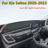 Kia Seltos RHD Leather Car Dashboard Cover Dash Protector Mat Pad (2020–2023)