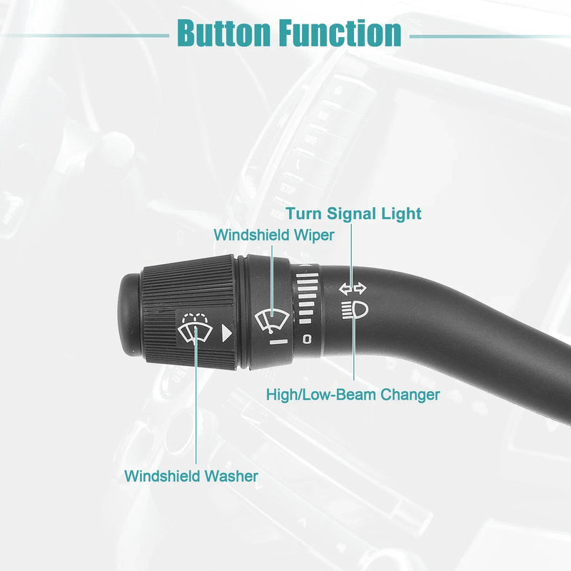 Ford F-150, F-250 Super Duty, Black Turn Signal Switch (2004-2008)