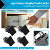 Caravan RV Marine 4 x Square Door Cupboard Latch Knob Push Locks