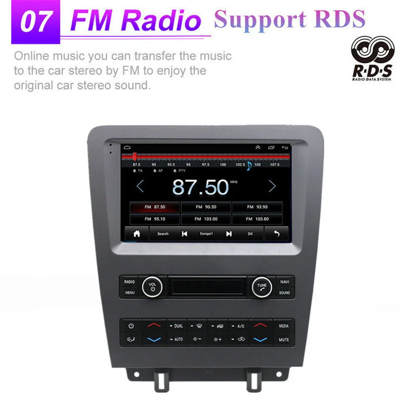 Ford Mustang 9" Android Stereo Radio GPS Navigation (2010-2014)