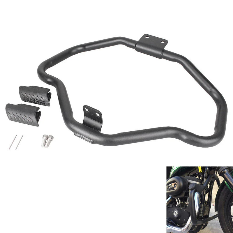 Harley Sportster XL883 XL1200 (2004-2016) Black Engine Guard Crash Bar