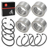 Polaris RZR XP 1000 S-XP 4 Front & Rear Wheel Bearings Set (2014–2022)