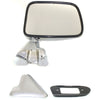 Manual Side View Mirrors Chrome Pair Set for 87-88 Toyota