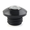 Harley Softail Dyna Black Motorcycle Fuel Gas Tank Oil Cap Cover