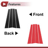 KIA Carens (2007-2012) Black Carbon Fiber 4 Pcs Door Pillar Window Trim