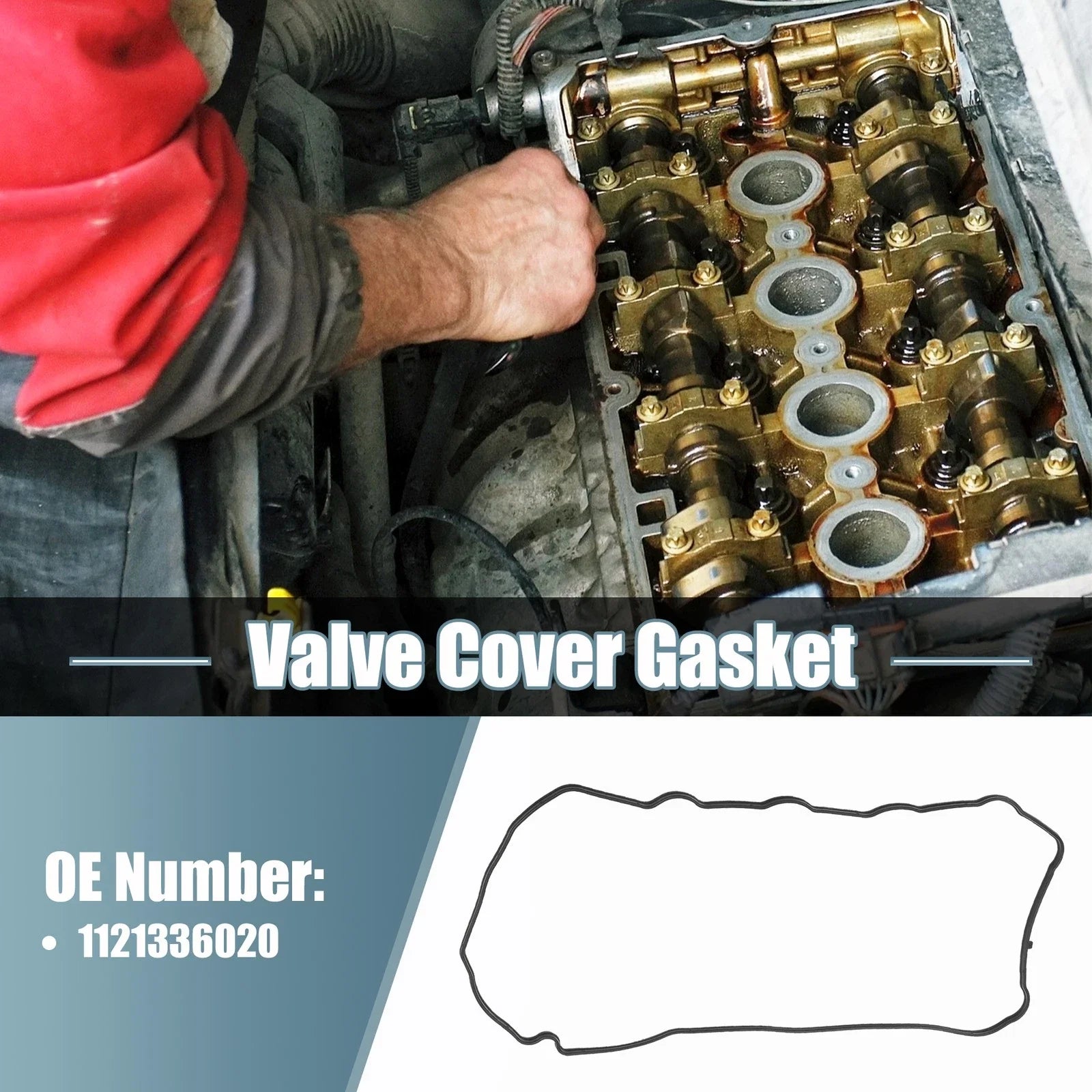 Rubber Engine Valve Cover Gaskets Seals for Toyota RAV4 (2009-2015)