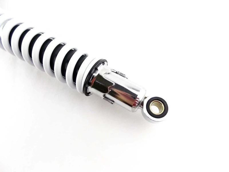 Suzuki RM125 400mm White/Chrome JBS Rear Shock Absorbers