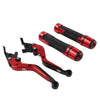 Yamaha TMAX 500 560 Red Extendable Brake Clutch Levers Grip Set