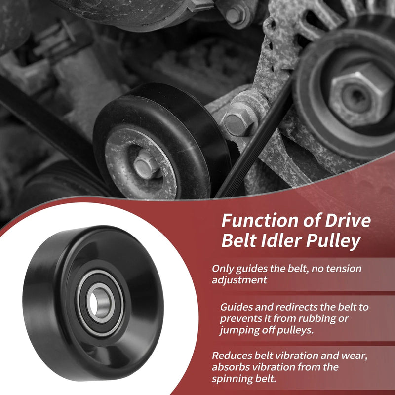 Chevrolet Ford GMC Accessory Drive Belt Idler Pulley