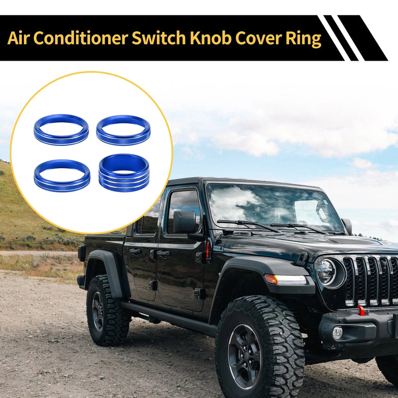 Jeep Gladiator JT Audio Headlight CD Switch Knob Cover Ring (2018-2021)