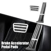 Toyota Silver Tone 2 x Brake & Accelerator Foot Pedal Covers Non-Slip