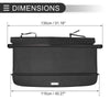 Subaru Outback (2020-2024) Black Carbon Fiber Retractable Cargo Cover
