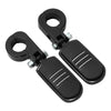 Harley 1.25" Black Pegstreamliner Highway Engine Guard Footpegs
