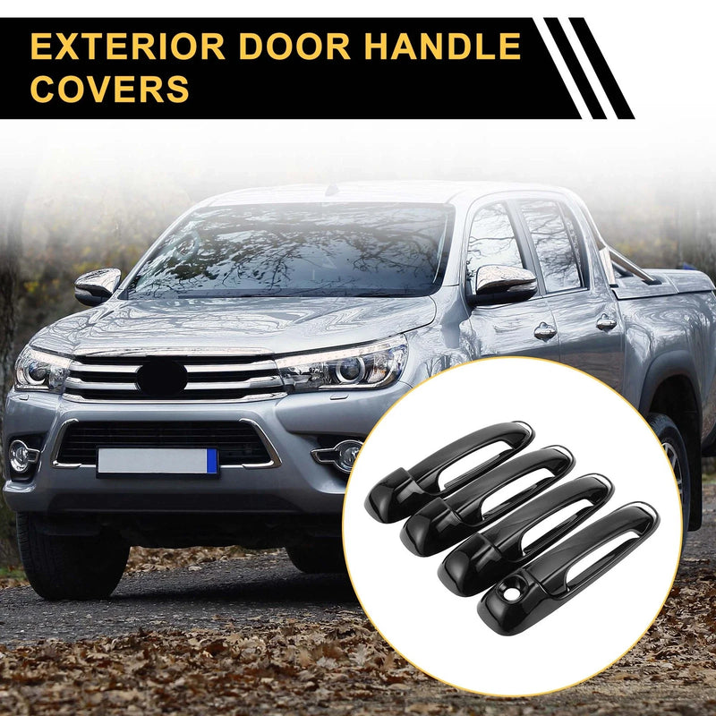 Dodge Ram 1500 (2002-2008) Glossy Black Car Door Handle Protector Set