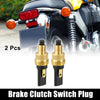Motorcycle Scooter 2 x 6mm Front/Rear Brake Clutch Switch Plug