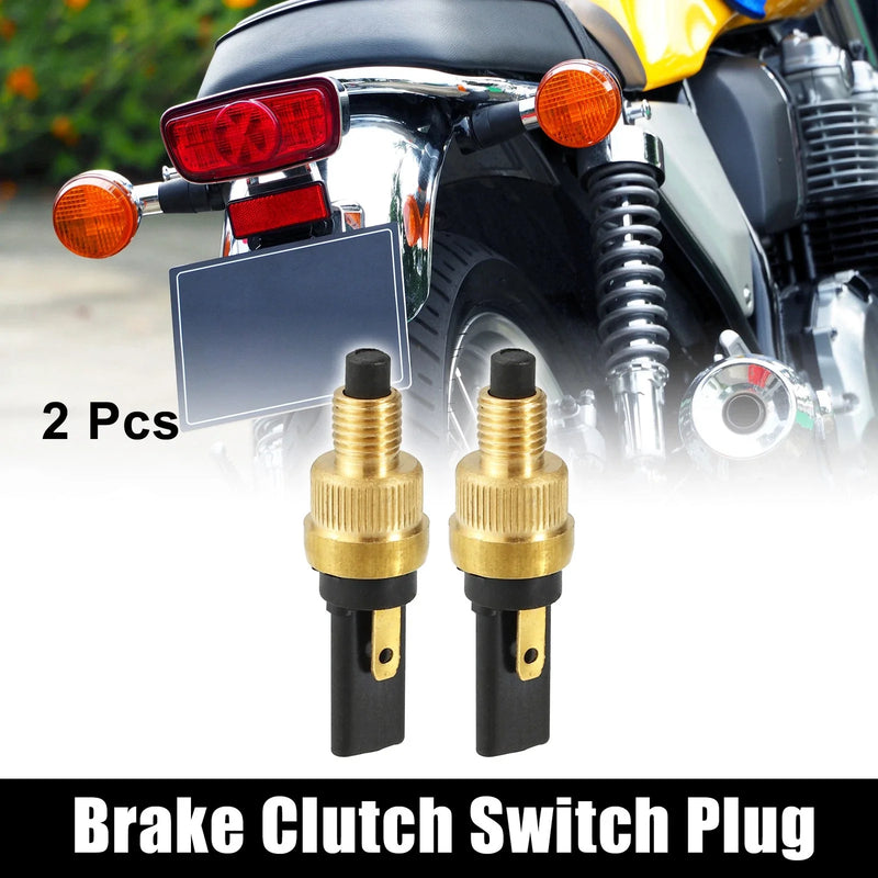 Motorcycle Scooter 2 x 6mm Front/Rear Brake Clutch Switch Plug