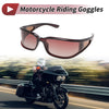 Cycling Sunglasses 1 Pc Motorcycle Riding Goggles Brown Lens Brown Frame