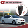 Honda Accord (2008-2012) Pebbled Black Red Faux Leather Gear Shift Knob Cover