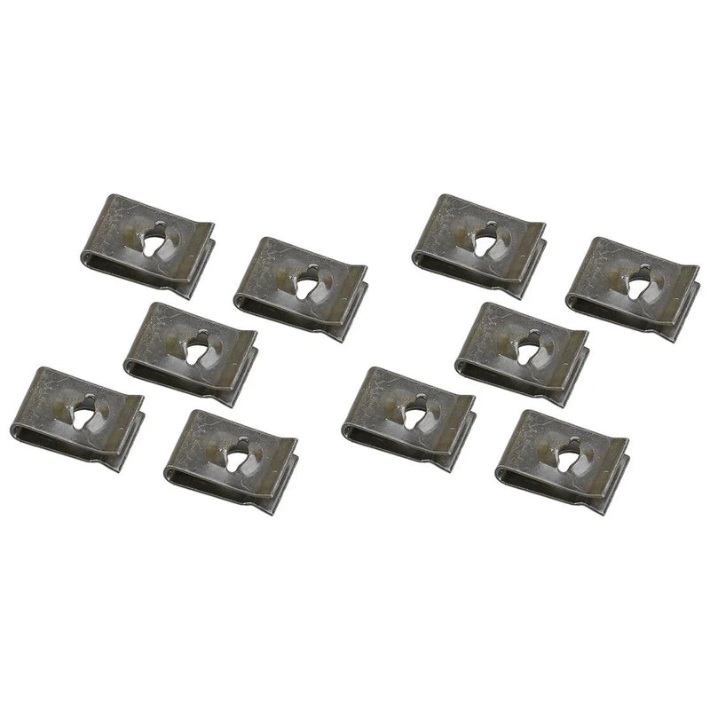 10 x Car Bumper Inner Fender Trim Panel Wheel Well U-type Nut Clips