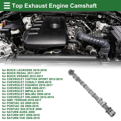 BUICK LACROSSE Top Exhaust / 1 Pc / Engine Camshaft (2010–2016)