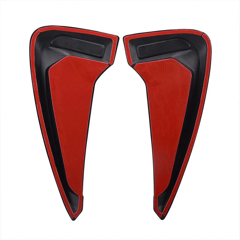 2 x Universal Glossy Black Car Exterior Side Fender Vent Air Wing Covers