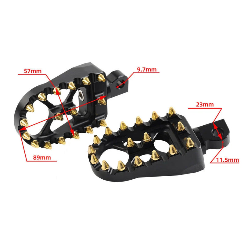 Harley Dyna Sportster Fatboy Wide Fat Foot Pegs (No Year Specified)