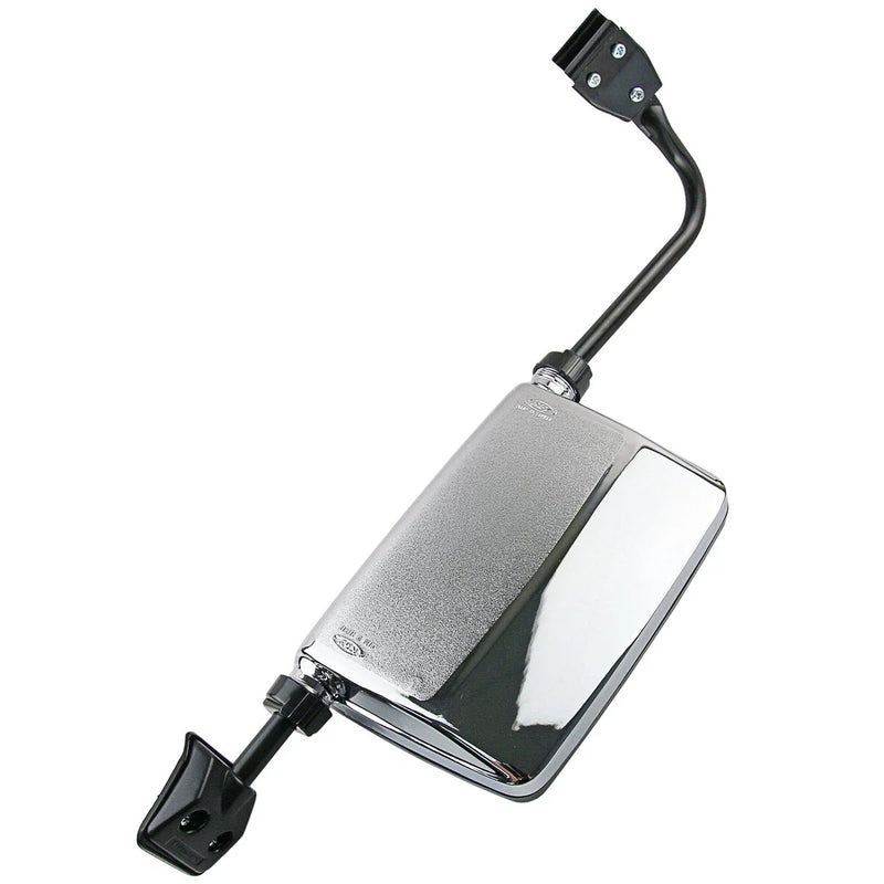 Mitsubishi Pajero Front Left Chrome Manual Door Mirror (1982-1991)