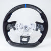 Subaru WRX Carbon Flat Bottom Suede Blue Steering Wheel (2022-2023)