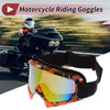 Goggles Motorcycle Riding Goggles Colorful Lens Orange Black Frame PC TPU