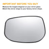 Honda Fit Jazz Left Side White Mirror Glass w/ Back Non-heated (2009-2013)