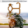 Arc Aluminum Alloy Motorcycle Hanging Hook Hexagon Wrench Gasket 1 Set Gold Tone