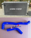 Nissan GQ Patrol Y60 3 Row Aluminum Radiator + Blue Hose (1997-1999)