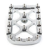Harley Electra Glide, Softail 2 x Chrome MX Style Large Brake Pedal Pad Covers