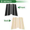 BMW X1 (2009-2015) Black 6 Pcs Door Pillar Window Trim