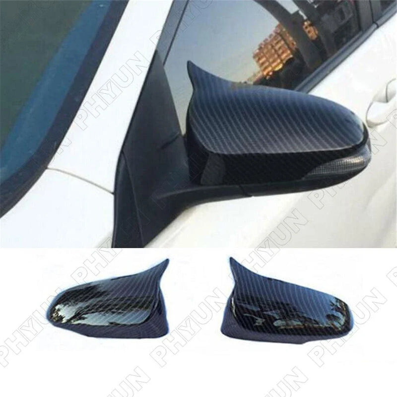 Toyota Corolla Carbon Fiber Look Rear View Side Mirror Cover Trim (2014-2018)